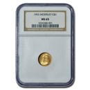 1903 Gold $1.00 Louisiana Purchase McKinley MS-65 NGC 1903 Gold $1.00 Louisiana Purchase McKinley MS-65 NGC